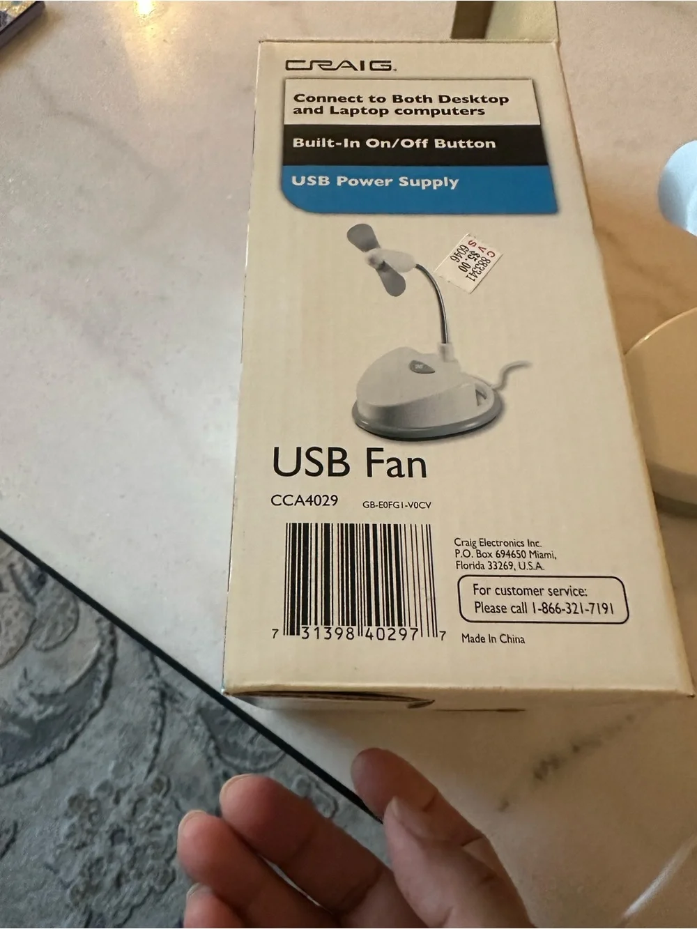 USB Fan - White